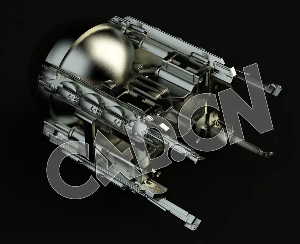 C4D科幻飞行器机械零件模型 Spaceship Kit Mechanical parts-17