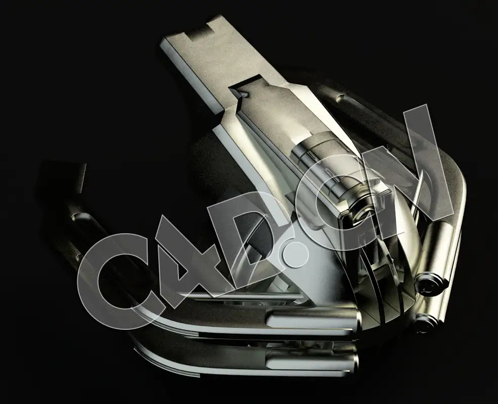 C4D科幻飞行器机械零件模型 Spaceship Kit Mechanical parts-18