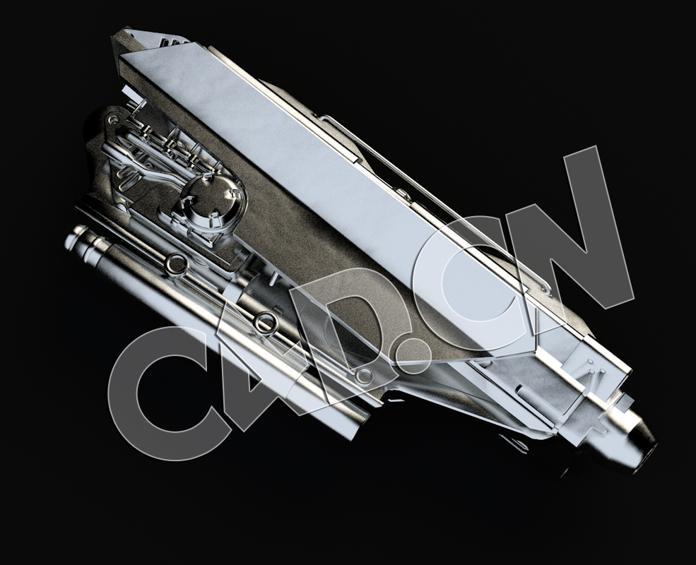 C4D科幻飞行器机械零件模型 Spaceship Kit Mechanical parts-26