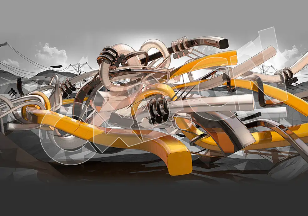 C4D+PS制作抽象艺术海报教程 Create Abstract NFT Crypto Art with Cinema 4D + Ps