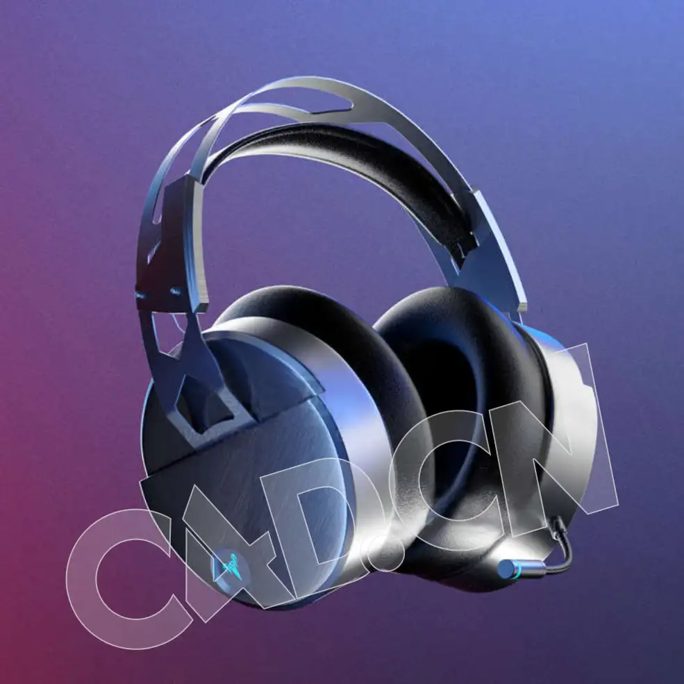 C4D OCTANE挂式耳机模型 headset