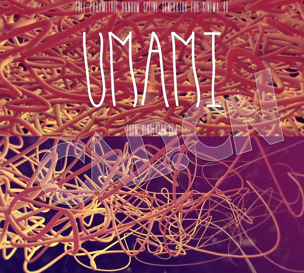 C4D快速创建抽象随机样条曲线插件 Umami v1.2.3 Win/Mac - C4D之家 - 未标题-1.jpg