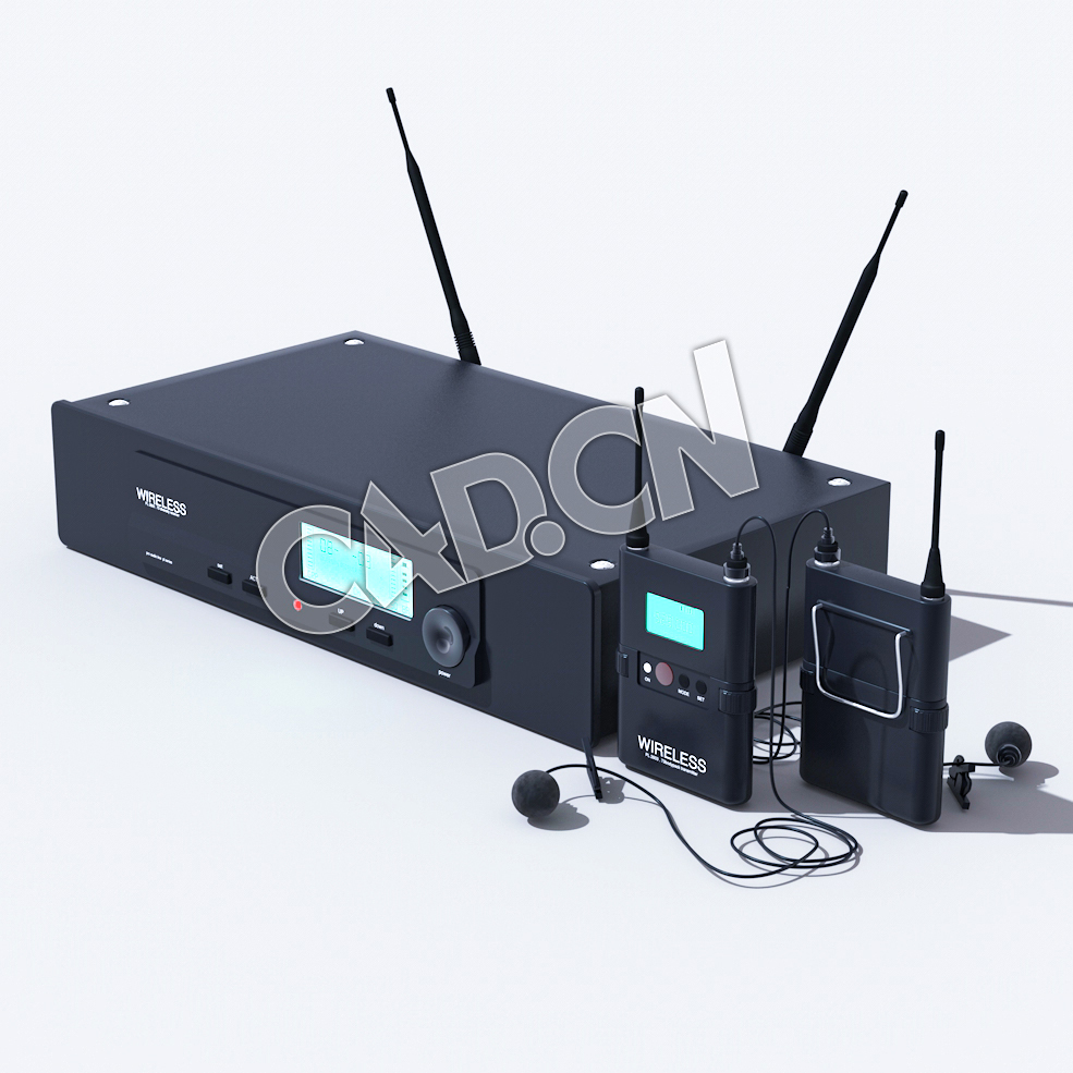 C4D无线对讲话筒模型 Video Production Pack - Wireless Lav Mics - C4D之家 - 01.jpg