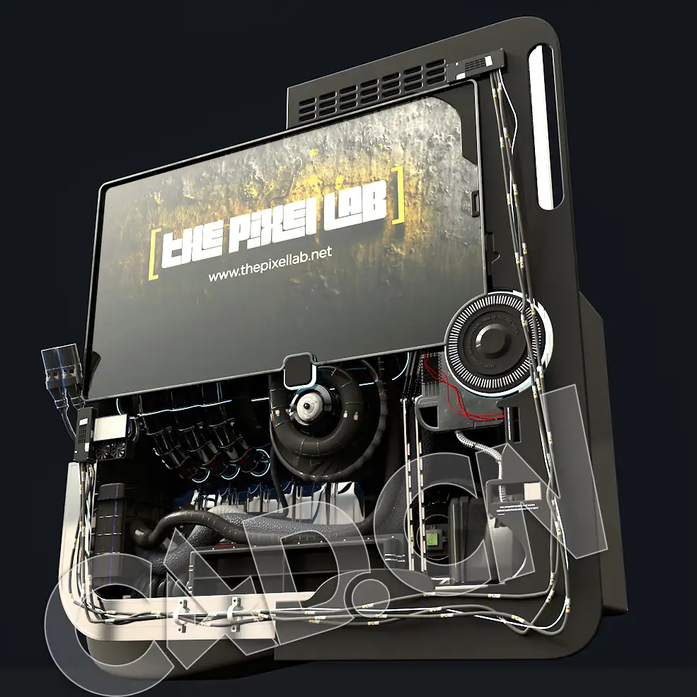 C4D发动机屏幕模型 Engine-Screen