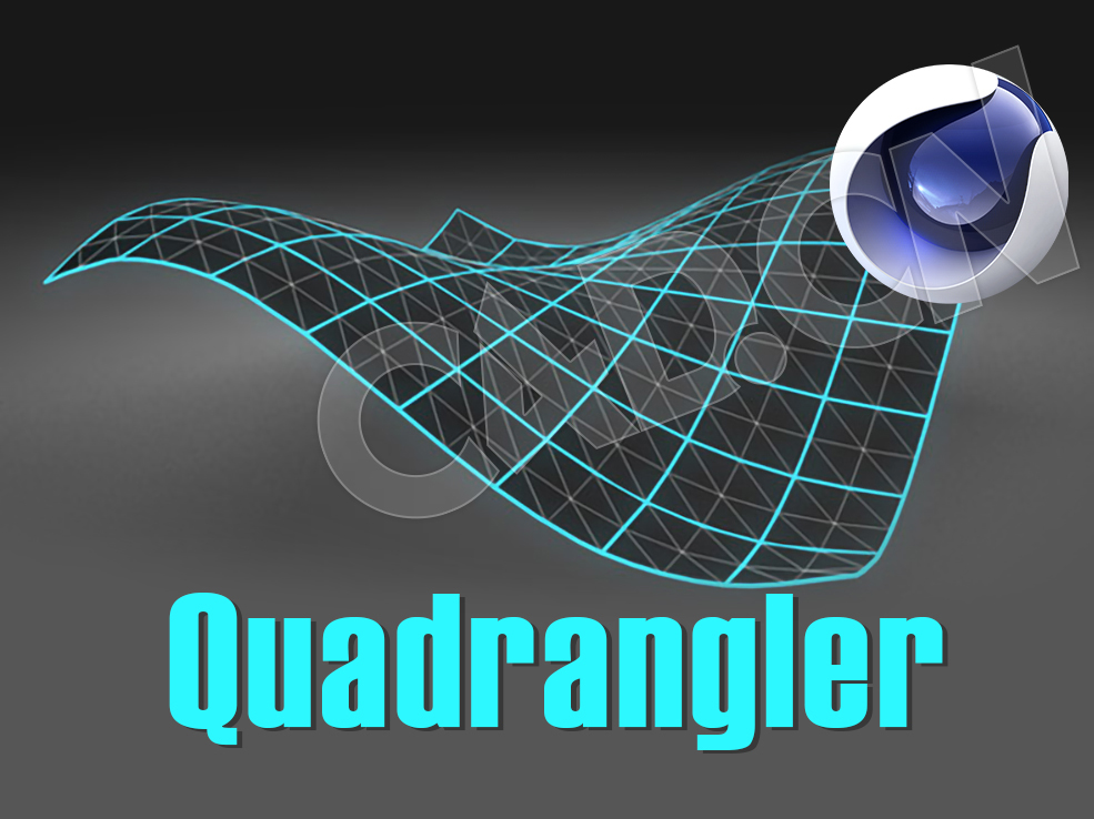 C4D四边形布线优化插件 C4DPlugin Quadrangler v1.0 For Cinema 4D R21-R23 - C4D之家 - Quadrangler.jpg