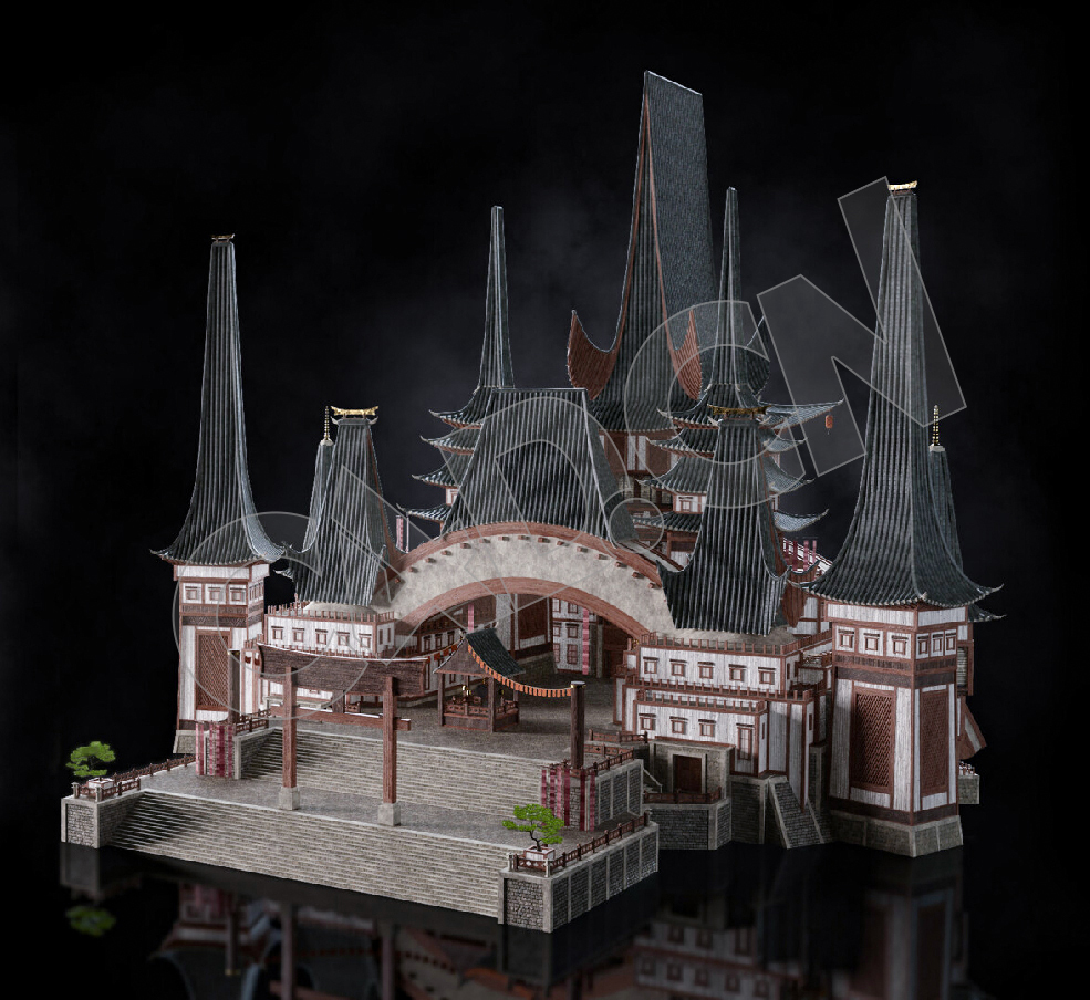 C4D香格里拉中式建筑模型 Kitbash3d-Shangri-La_BldgLG_H_grp - C4D之家 - 08.jpg