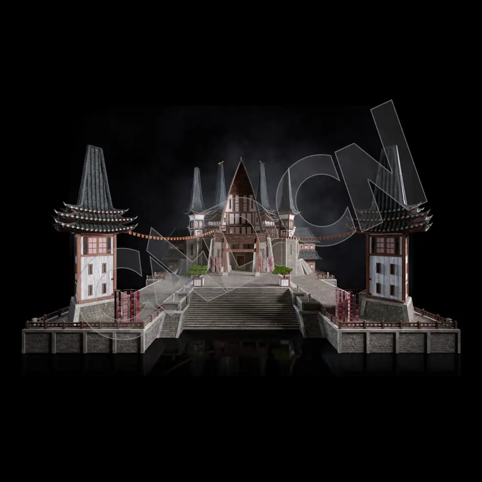 C4D香格里拉中式建筑模型 Kitbash3d-Shangri-La_BldgLG_I_grp - C4D之家 - 09.jpg