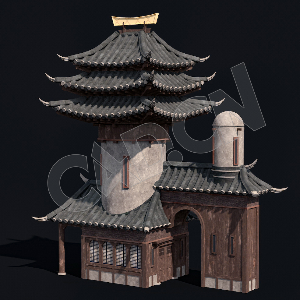 C4D香格里拉中式建筑模型 Kitbash3d-Shangri-La_BldgSM_A_grp - C4D之家 - 21.jpg