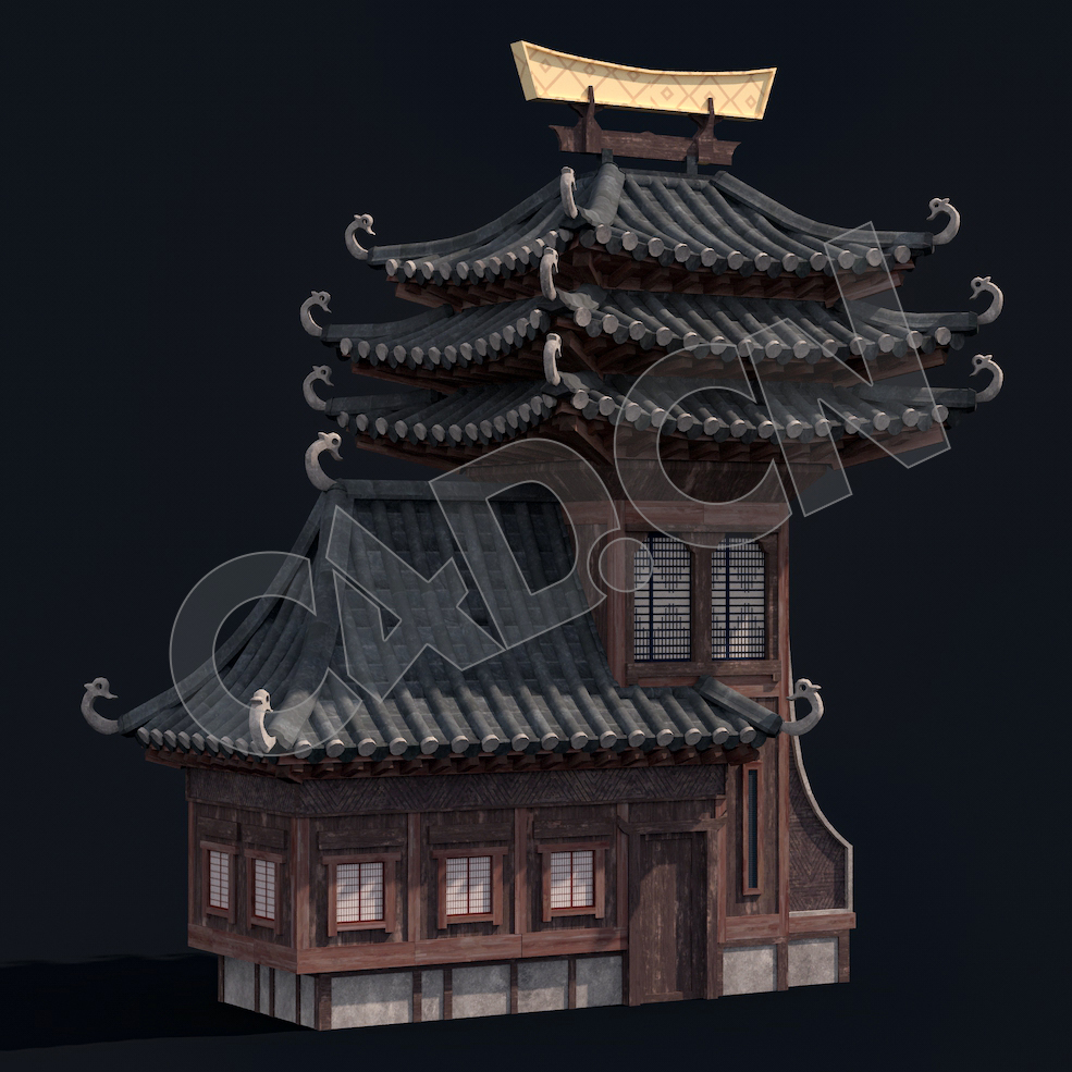 C4D香格里拉中式建筑模型 Kitbash3d-Shangri-La_BldgSM_B_grp - C4D之家 - 22.jpg