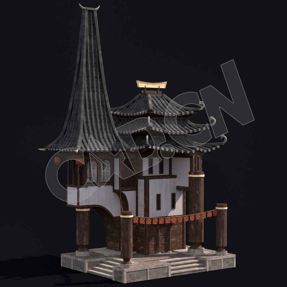 C4D香格里拉中式建筑模型 Kitbash3d-Shangri-La_BldgSM_G_grp - C4D之家 - 27.jpg