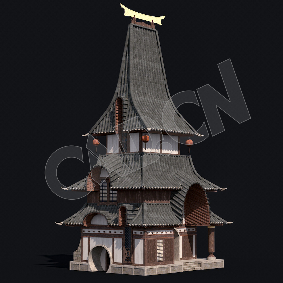 C4D香格里拉中式建筑模型 Kitbash3d-Shangri-La_BldgSM_J_grp - C4D之家 - 30.jpg