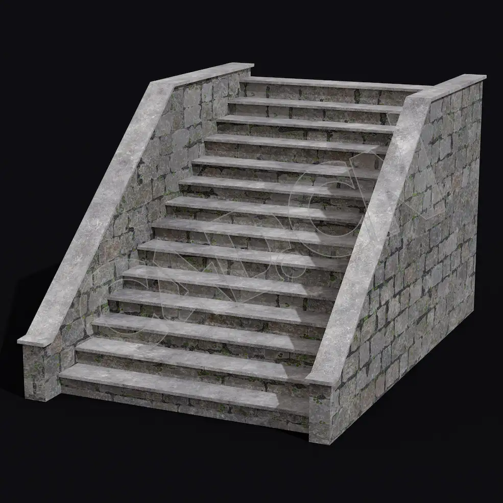 C4D十四层石头台阶香格里拉中式建筑模型 Kitbash3d-Shangri-La_Stairs_C_grp - C4D之家 - 45.jpg