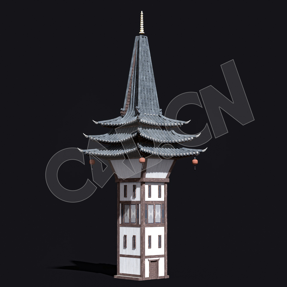 C4D香格里拉中式建筑模型 Kitbash3d-Shangri-La_Tower_C_grp - C4D之家 - 48.jpg