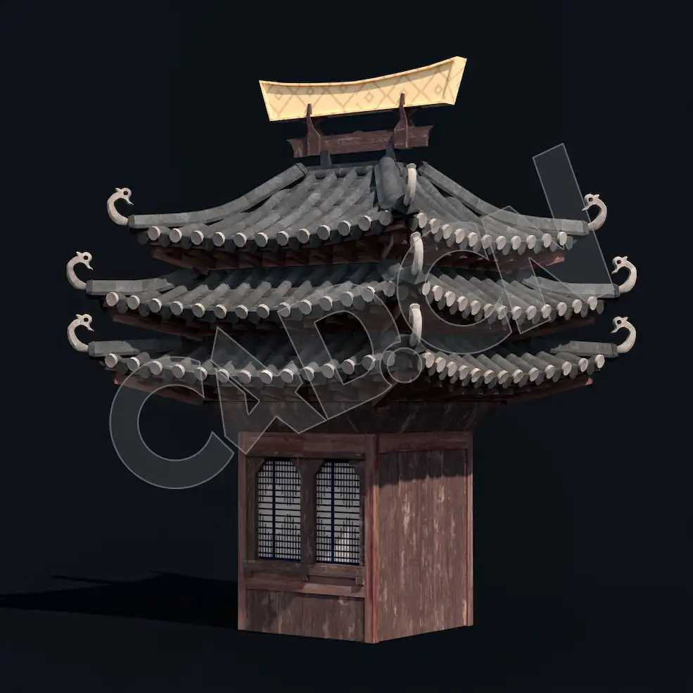 C4D香格里拉中式建筑屋顶模型 Kitbash3d-Shangri-La_Tower_J_grp - C4D之家 - 55.jpg