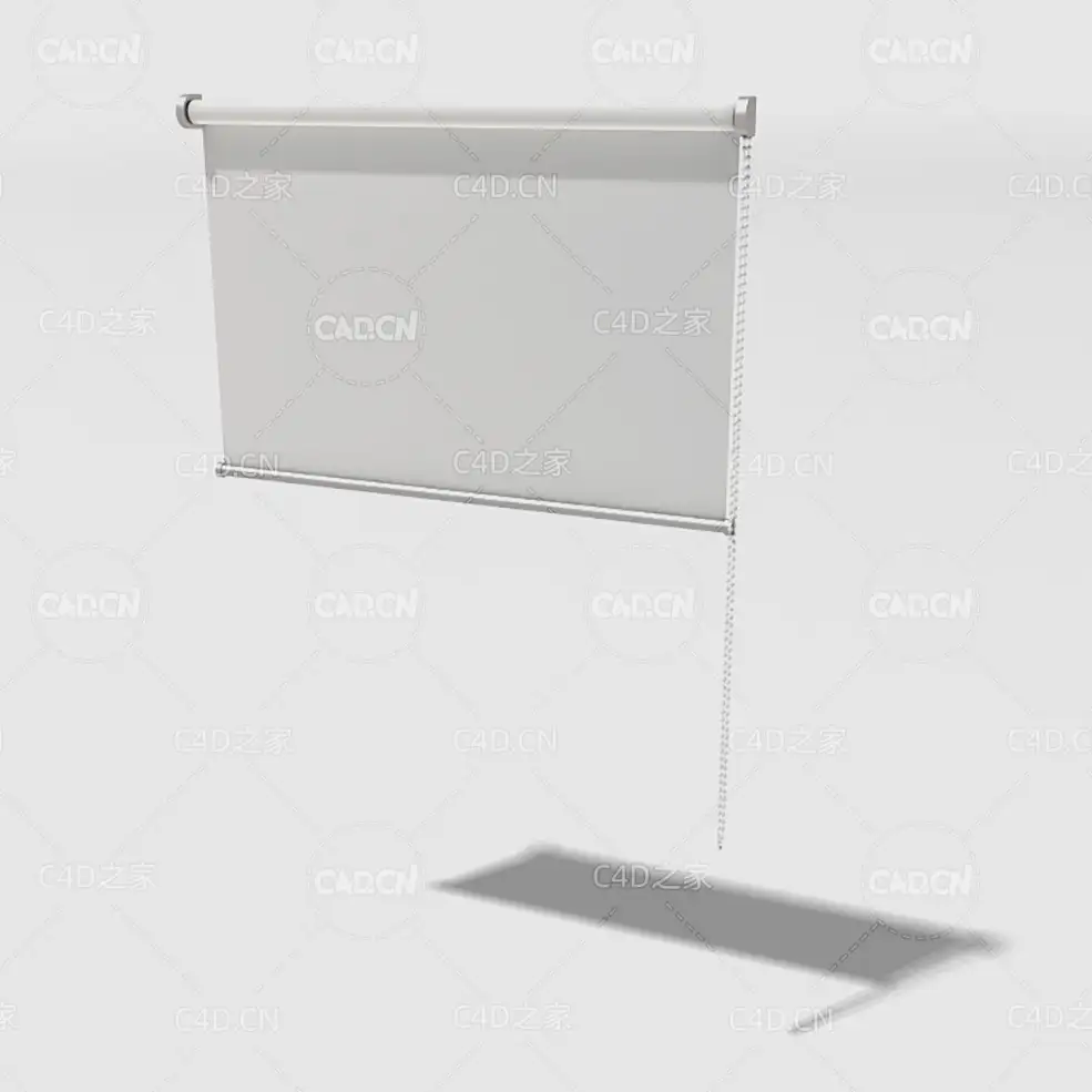 C4D垂直帘升降窗帘模型 Curtain 3D Model-1 - C4D之家 - 001_render.jpg