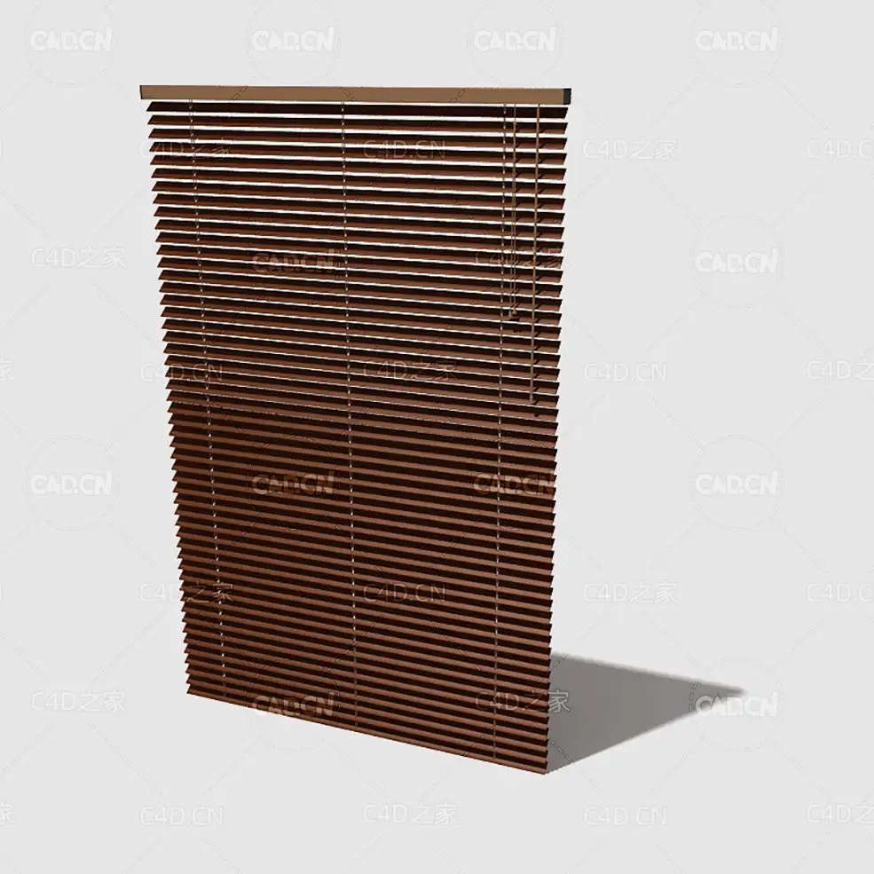 C4D百叶窗窗帘模型 Curtain 3D Model-2 - C4D之家 - 002_render.jpg