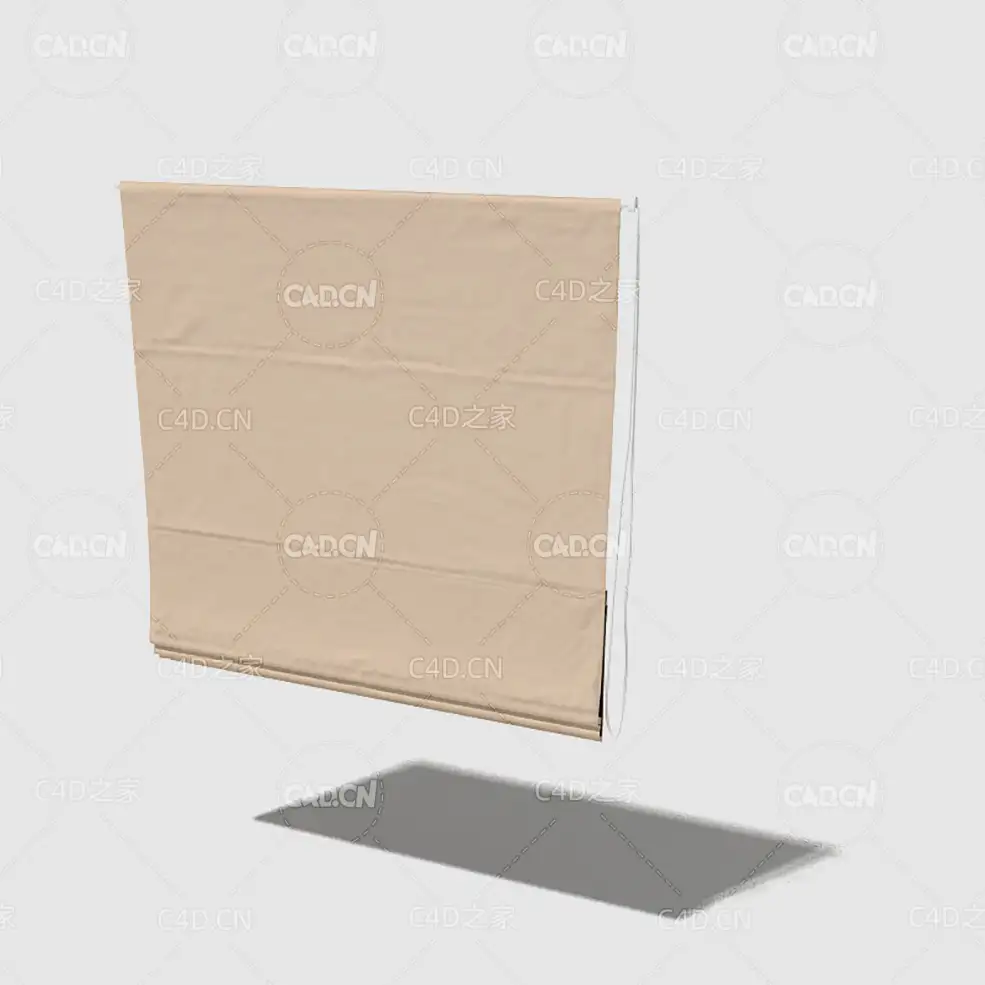 C4D垂直帘窗帘模型 Curtain 3D Model-6 - C4D之家 - 006_render.jpg