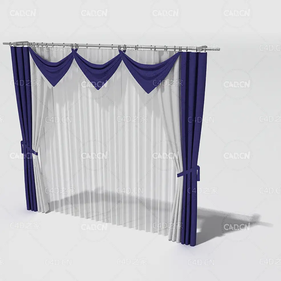 C4D室内半透明纱窗窗帘模型 Curtain 3D Model-35 - C4D之家 - 035_render.jpg