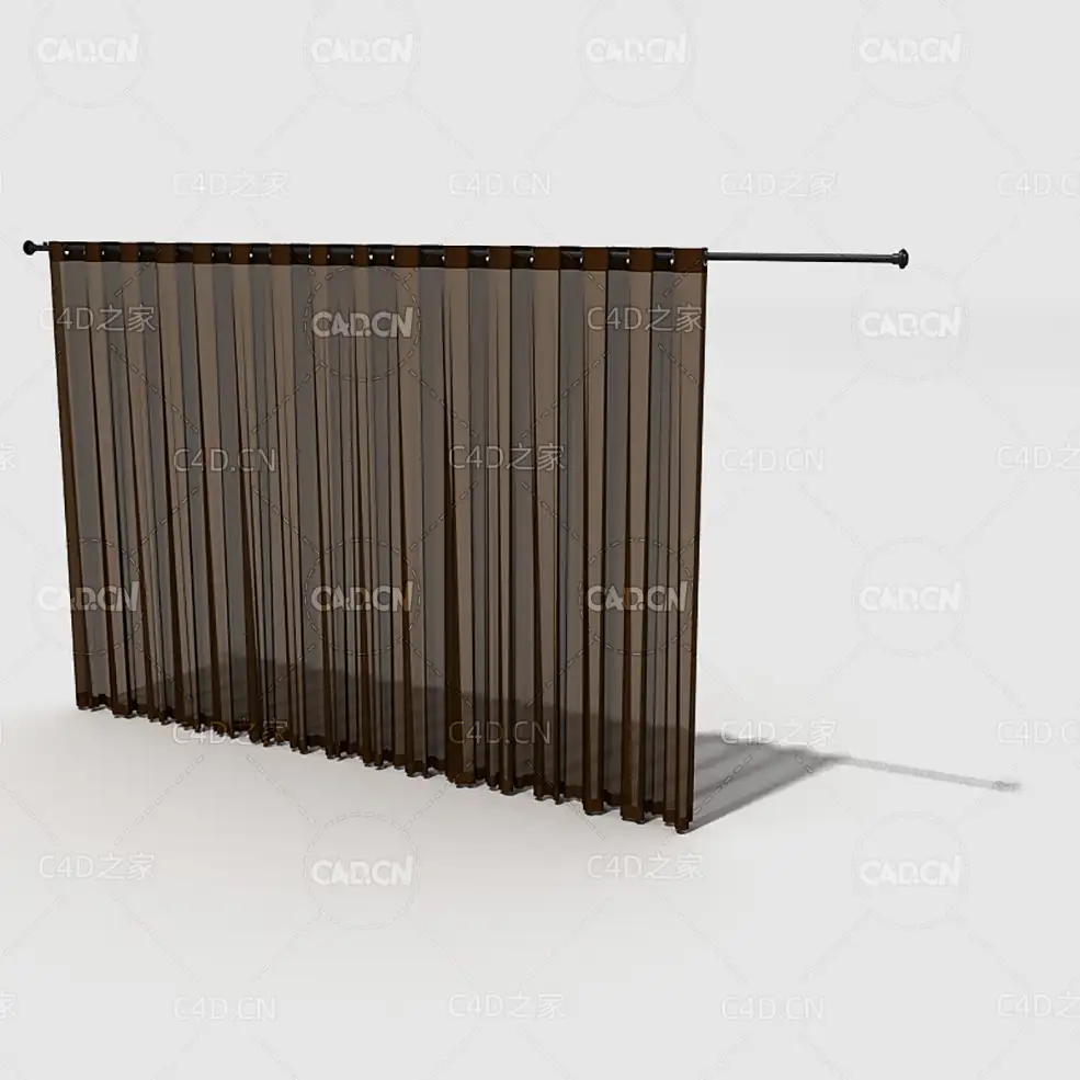 C4D客厅窗帘卧室窗帘室内窗帘模型 Curtain 3D Model-66 - C4D之家 - 066_render.jpg