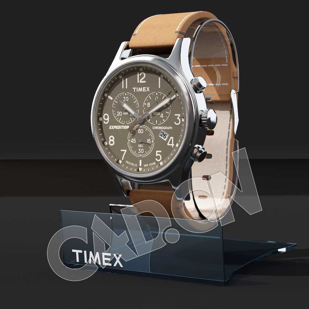 C4D天美时TIMEX手表经典圆盘简约易搭夜光石英男表模型 timex kopia - C4D之家 - timex-—-kopia.jpg