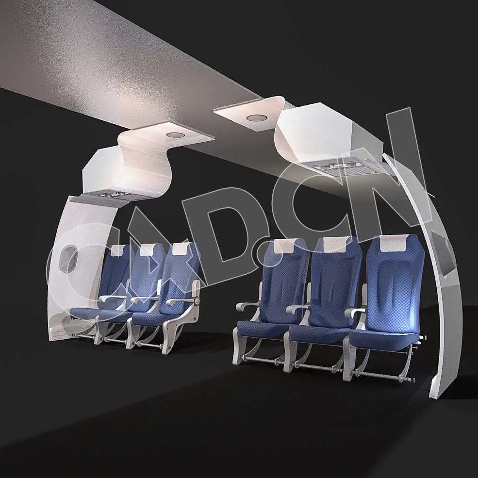 C4D飞机舱内部座椅模型 Airplane-Interior 3d model - C4D之家 - 01-Airplane-Interior.jpg