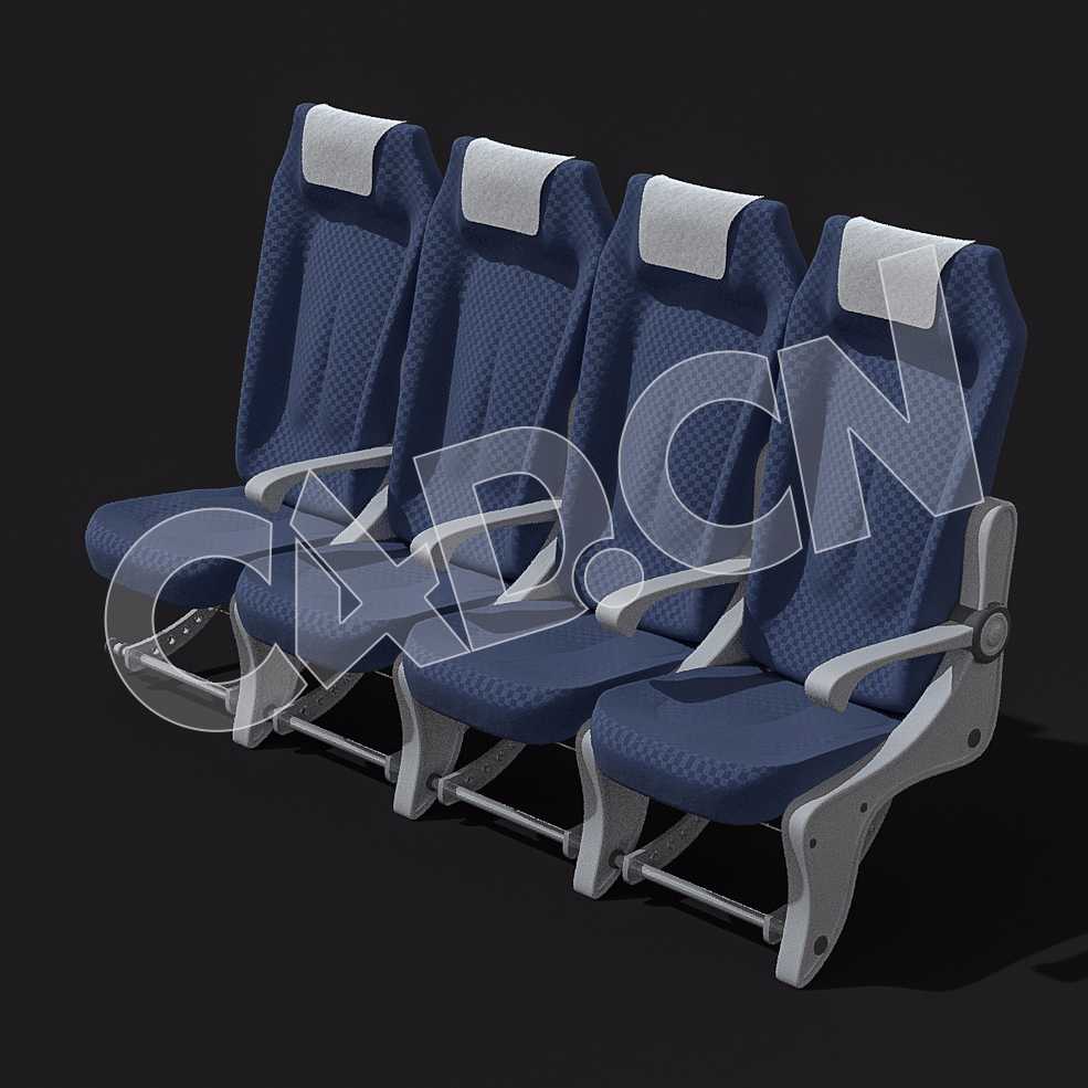 C4D飞机座椅模型 Airplane-Seats 3d model - C4D之家 - 02-Airplane-Seats.jpg