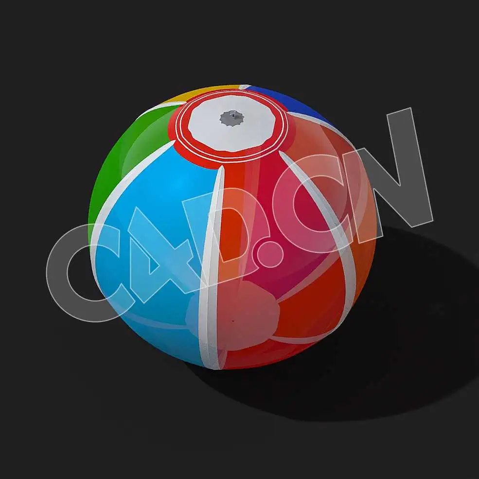 C4D海滩球沙滩球模型 Beachball 3d model - C4D之家 - 06-Beachball.jpg
