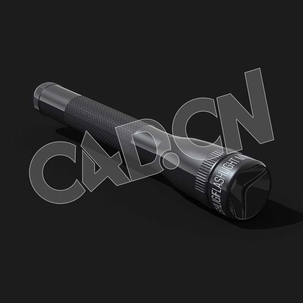 C4D手电筒模型 Flashlight 3d model