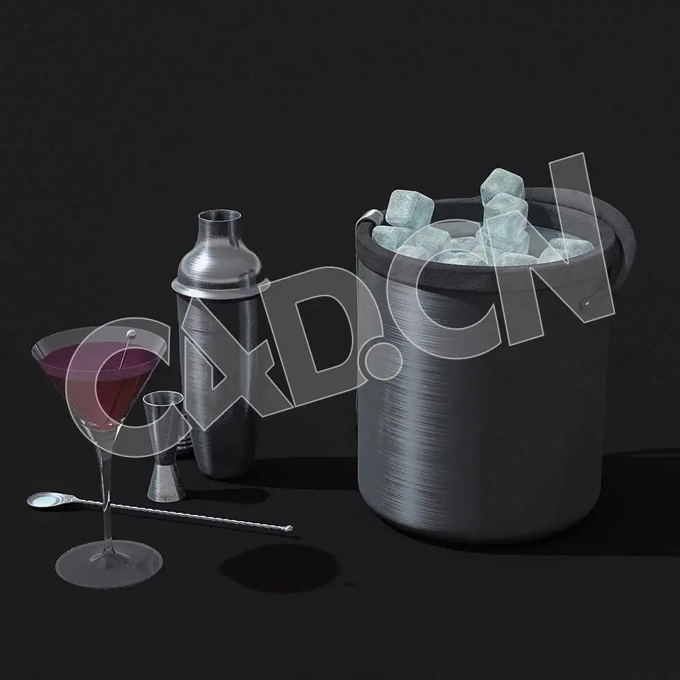 C4D鸡尾酒摇壶模型 Cocktail-and-Shaker 3d model - C4D之家 - 07-Cocktail-and-Shaker.jpg