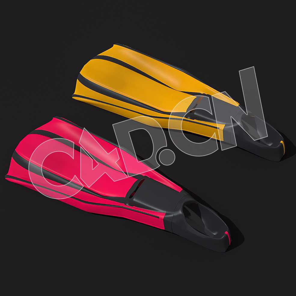 C4D潜水脚蹼模型 Scuba-Flippers 3d model - C4D之家 - 17-Scuba-Flippers.jpg