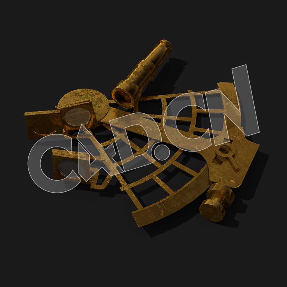 C4D光学仪器六分仪模型 Sextant 3d model - C4D之家 - 20-Sextant.jpg