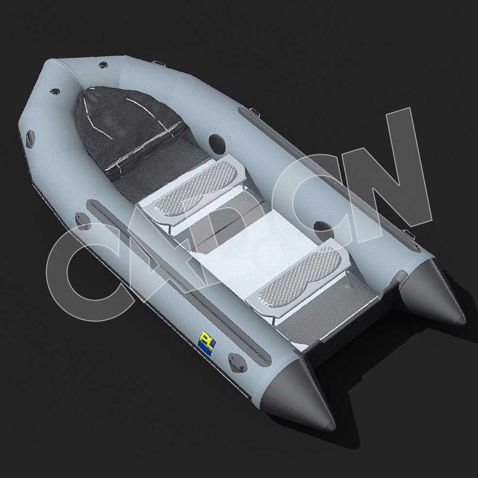 C4D橡皮艇快艇船模型 Zodiac-Boat 3d model