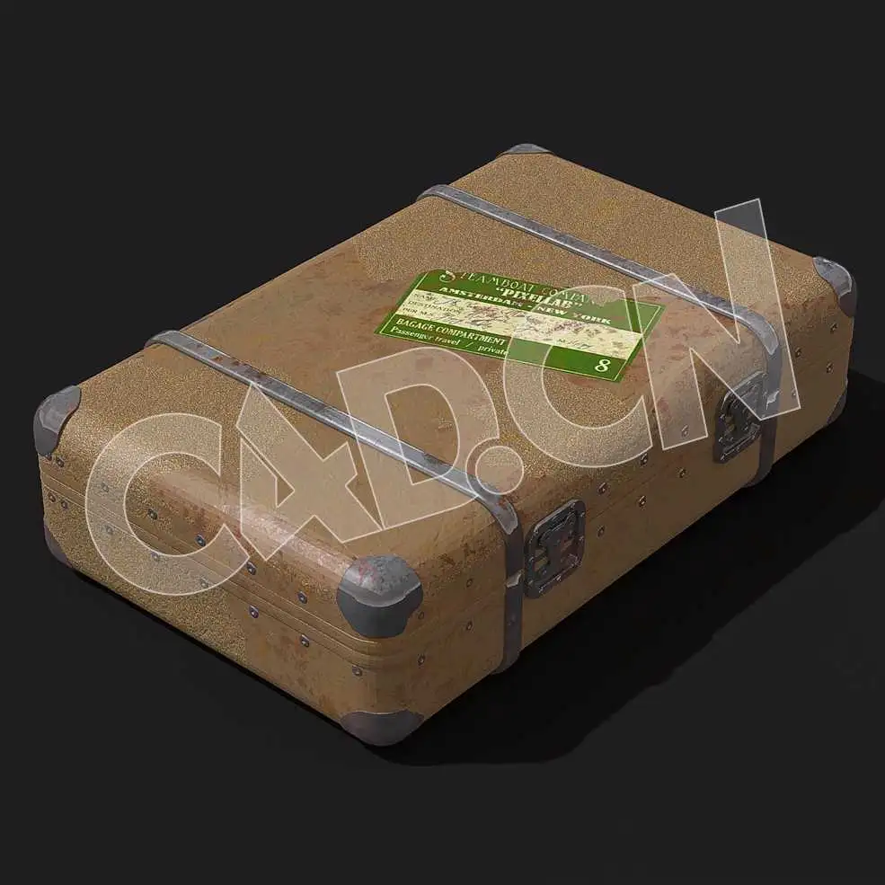 C4D复古手提箱模型 Vintage-Suitecase 3d model
