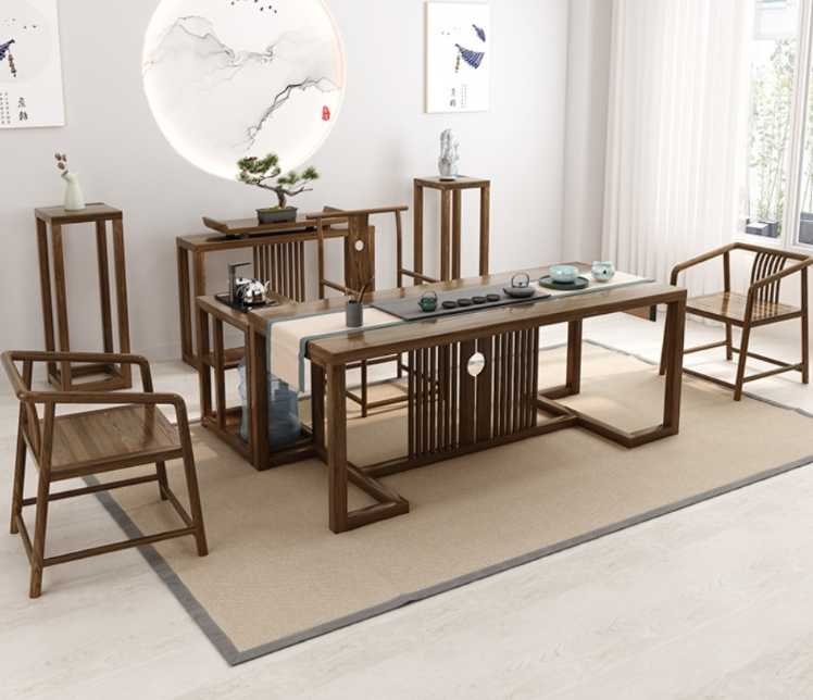 无名茶室（1）C4D新中式茶桌书桌办公桌建模及材质 - C4D之家 - image.png