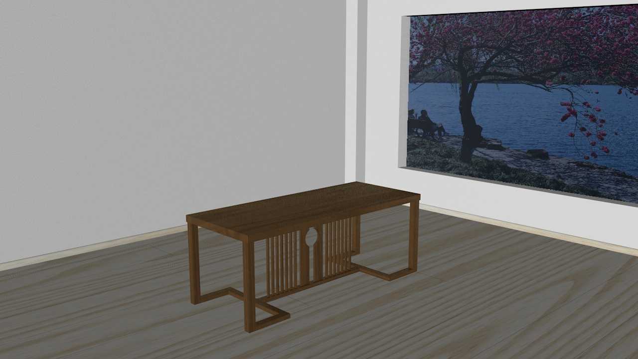 无名茶室（二）C4D室内场景家具布局环境思路及模型 - C4D之家 - 室内场景