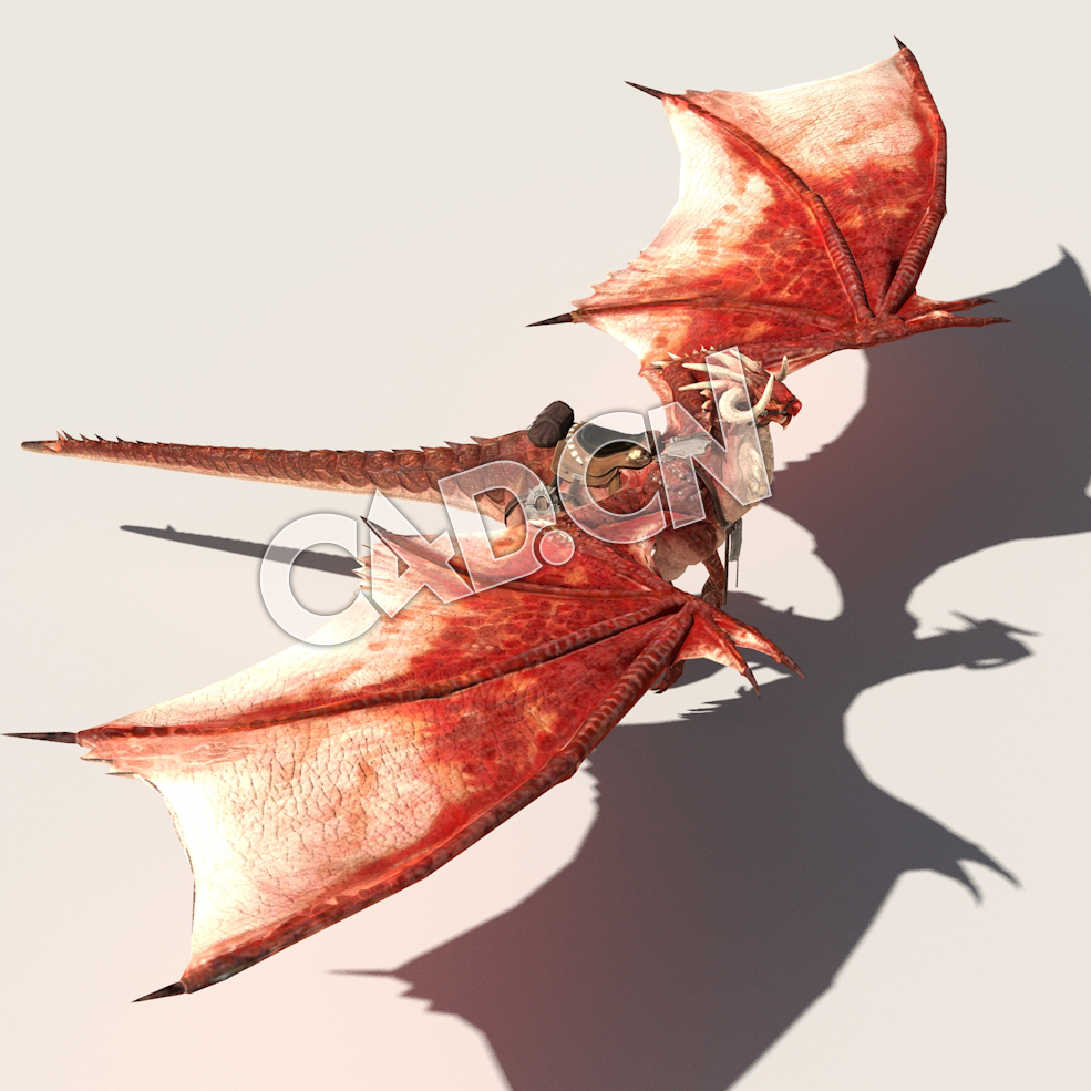 C4D变异魔龙翼龙坐骑模型（包含骨骼绑定未包含动画) WyvernA 3D Model - C4D之家 - 24.jpg