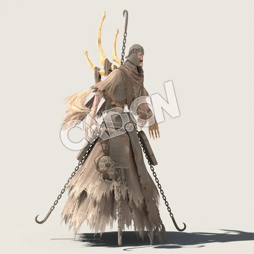 C4D幽灵马古姆模型（包含骨骼绑定未包含动画) Magum_A01_SK 3D Model - C4D之家 - 52.jpg