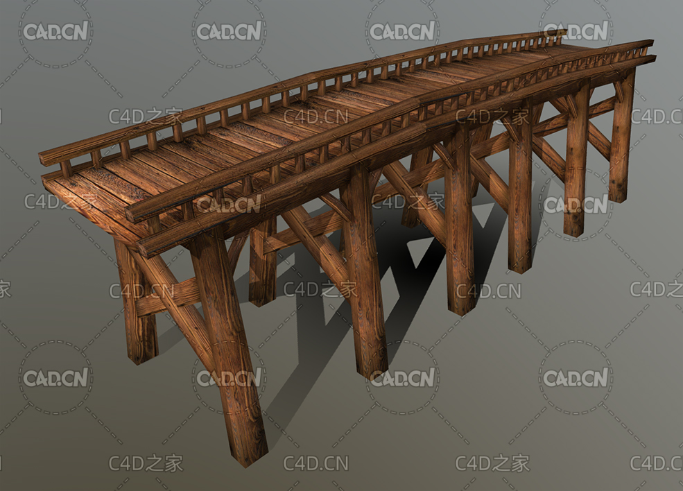 C4D低面木桥模型 - C4D之家 - 55.jpg