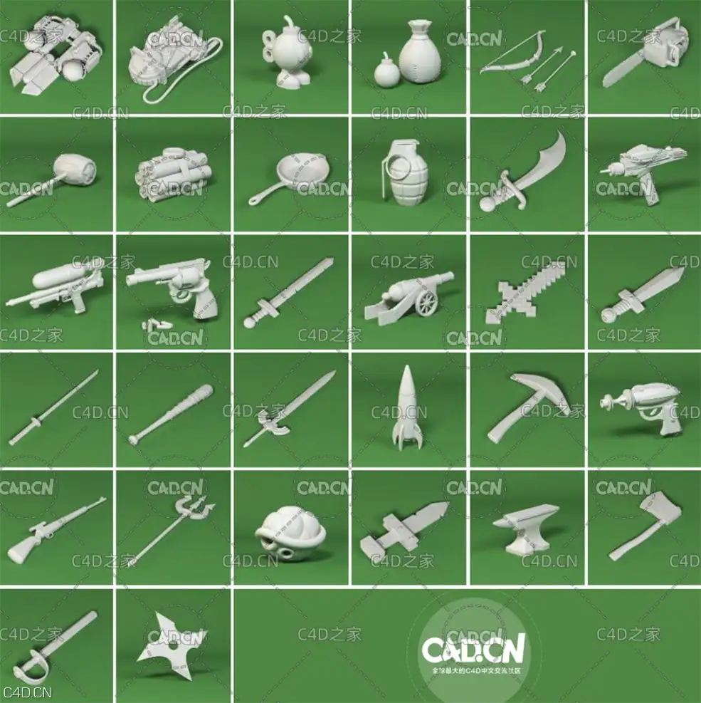 灰猩猩180个可爱卡通创意低多边形C4D模型(C4D+FBX+OBJ,不含贴图) - C4D之家 - 221305unbkssrk6oornpxs.jpg