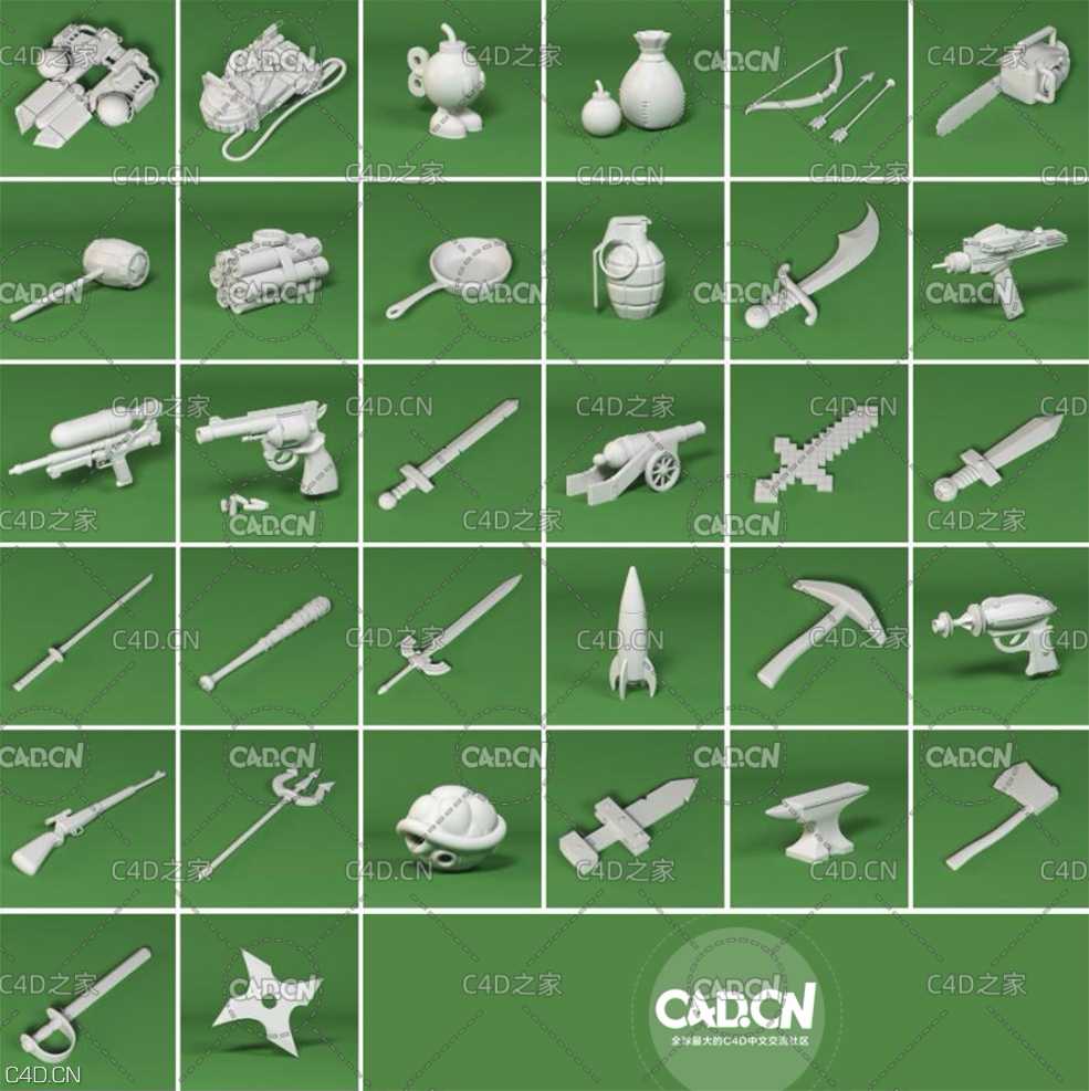 灰猩猩180个可爱卡通创意低多边形C4D模型(C4D+FBX+OBJ,不含贴图) - C4D之家 - 221305unbkssrk6oornpxs.jpg