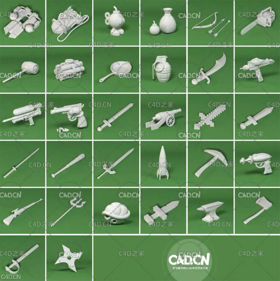 灰猩猩180个可爱卡通创意低多边形C4D模型(C4D+FBX+OBJ,不含贴图) - C4D之家 - 221305unbkssrk6oornpxs.jpg