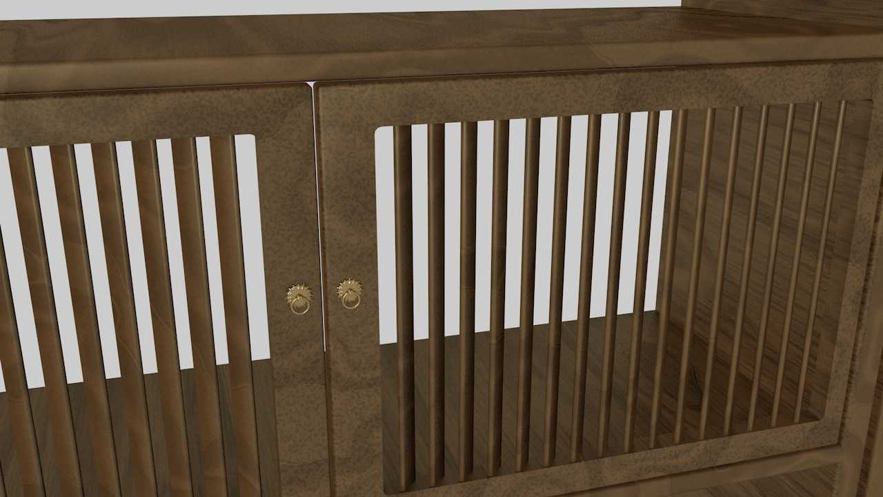 无名茶室（6）C4D室内家具博古架新中式实木书架多宝阁茶叶展示柜客厅摆件古董架置物架 - C4D之家 - exhibit shelf2.jpg