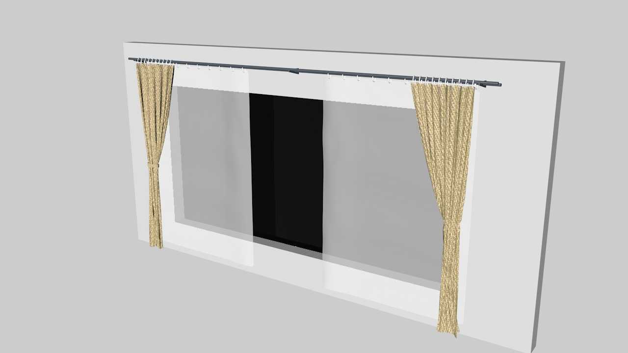 无名茶室（7）C4D室内家具窗帘窗纱布料建模思路及模型 - C4D之家 - curtain2.jpg