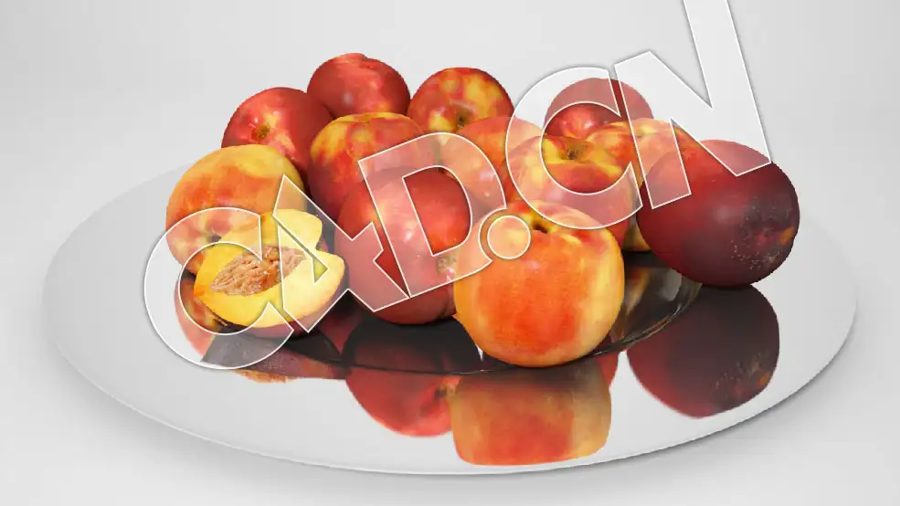 C4D油桃水果模型 Nectarines 3d Model - C4D之家 - VP-nectarines-view-I-03.jpg
