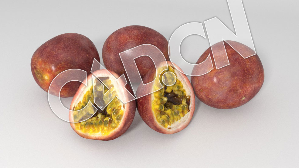 C4D百香果鸡蛋果水果模型 Maracuja 3d Model - C4D之家 - VP-maracujas-(corona)-01.jpg