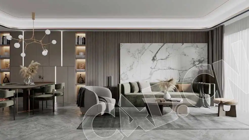 C4D Corona客厅室内渲染视频教程 Realistic Interior Rendering