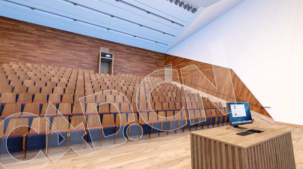 C4D报告厅会议厅会议场景模型