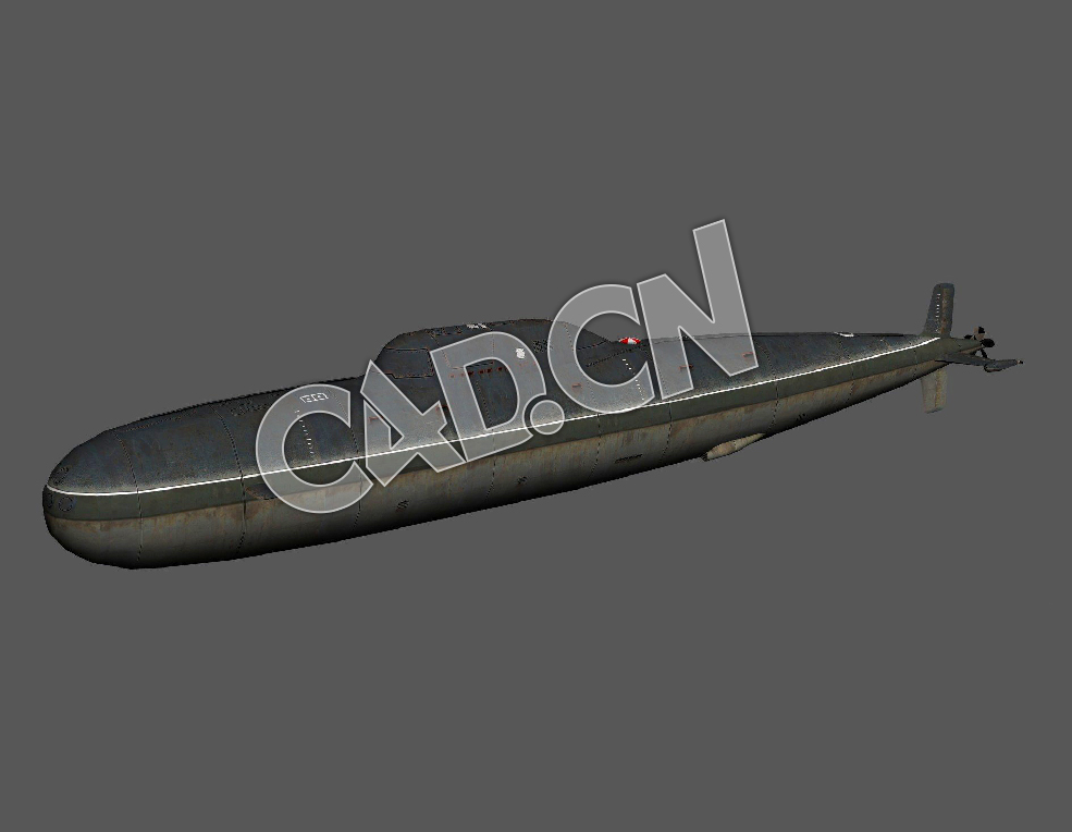 C4D阿尔法级攻击型核潜艇模型 Alfa Class 3d Model - C4D之家 - 04.jpg