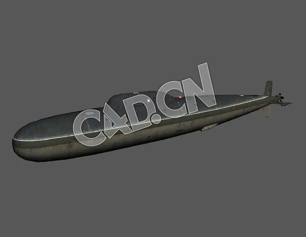 C4D阿尔法级攻击型核潜艇模型 Alfa Class 3d Model - C4D之家 - 04.jpg