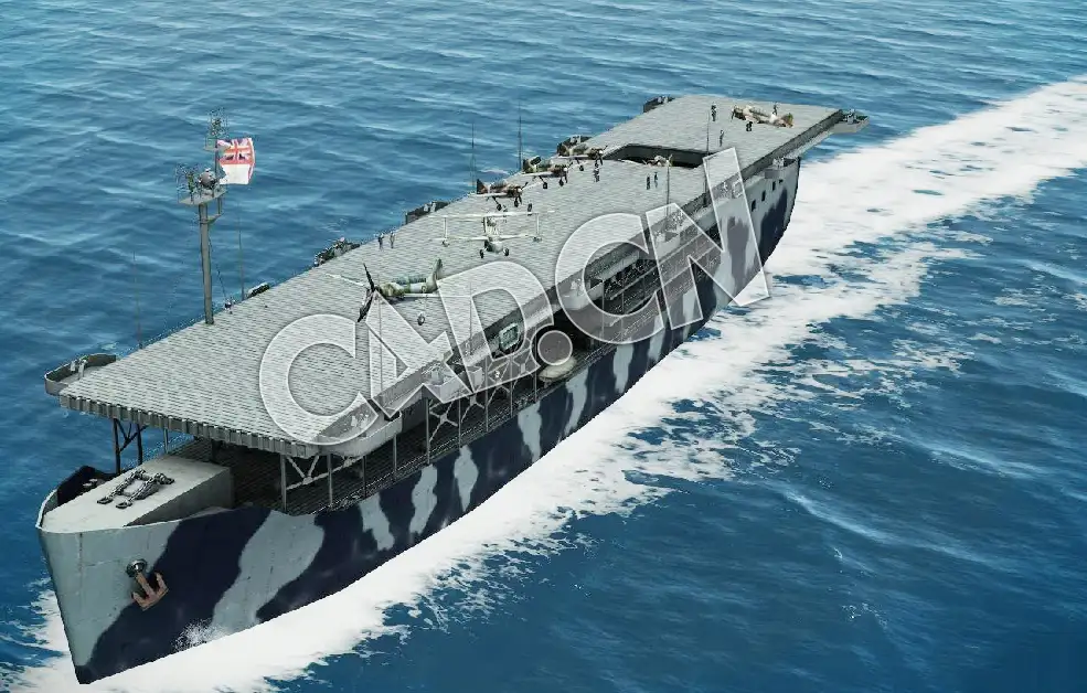C4D海军舰艇军舰舰船-弓箭手护卫舰模型 Archer Escort Carrier 3d Model - C4D之家 - 06.jpg